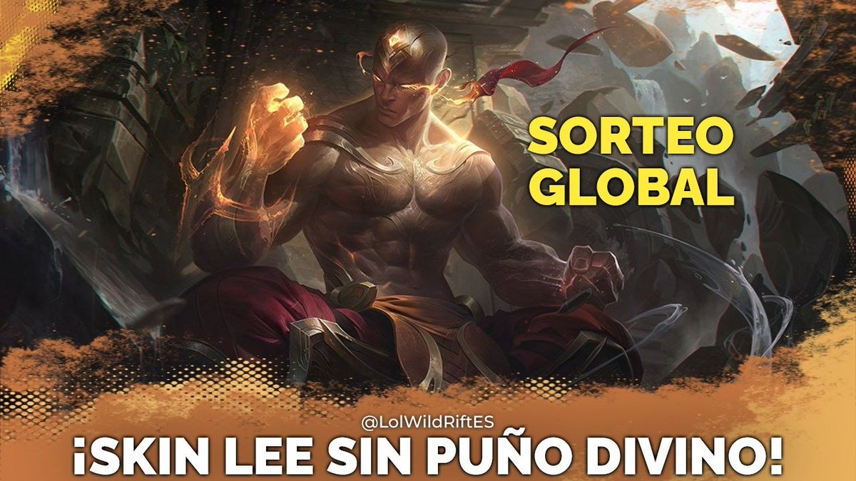 🎉 ¡Sorteo Lee Sin Puño de Dios! 🎉

⬇️ Requisitos:
➩ Seguir a <a href="/LoLWildRiftES/">LoL Wild Rift Comunidad</a> y <a href="/AndreszedWR/">Andreszed</a>
➩ Dar RT 🔄 y Like ❤️
➩ Mencionar a 1 amigo
➩ Seguir a twitch.tv/andreszed?sr=a

Finaliza el 14/08, Sorteo Global. 

#WildRift #LoLWildRift
