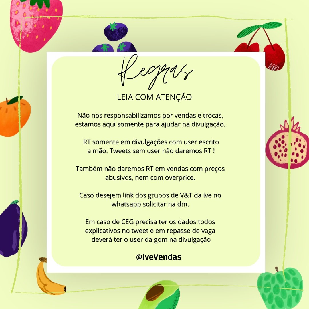 ive troca e venda tweet media