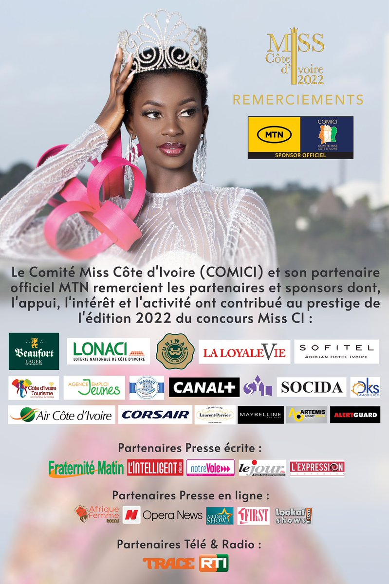 Miss Côte d'Ivoire tweet media