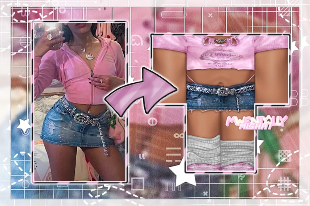 NEW OUTFIT FOR VZ3 🤎🪩 
Created by <a href="/mwentally/">Misha | comms open</a> !!!

Links below 👇🏼 

Shirt-  roblox.com/catalog/104100…
Pants-  roblox.com/catalog/104099… 

#roblox #robloxclothes #robloxdesign #robloxdesigner #y2k