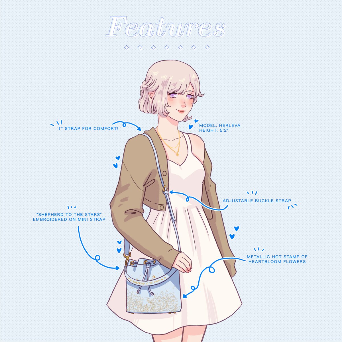 hyuranbean's tweet photo. 🌸✨Heartbloom Bags are up for preorder!✨🌸

Pre-orders end August 31st and are estimated to ship out in December. All pre-orders will come with a little Meteion sticker. Stock will be limited after the pre-order period.

LINKS BELOW
⬇️⬇️⬇️ https://t.co/5VvIagexHN