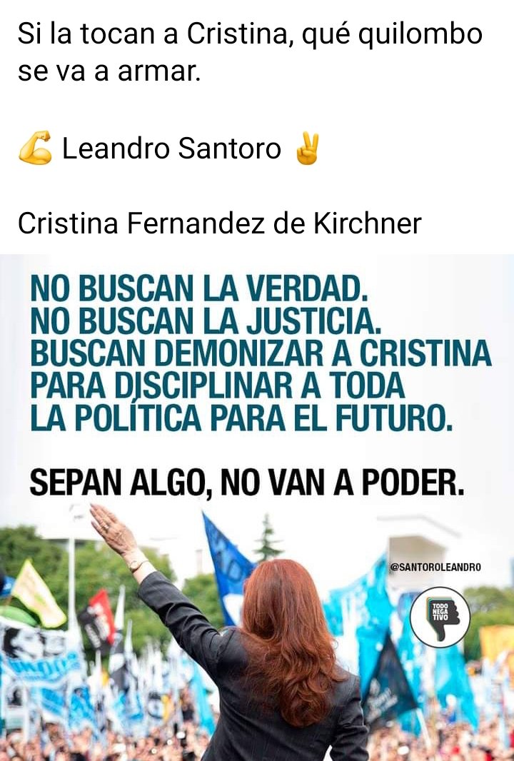 #TodosConCristina 
#LaVidaQueQueremos
🇦🇷♥️🇦🇷♥️🇦🇷✌️