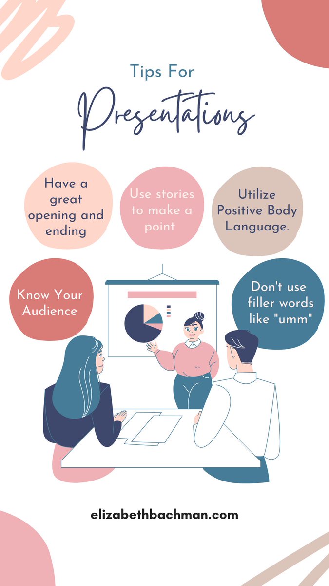 What areas of presenting do you want to improve?  Contact me for a consultation at elizabethbachman.com
#presntationtips #presentationskills