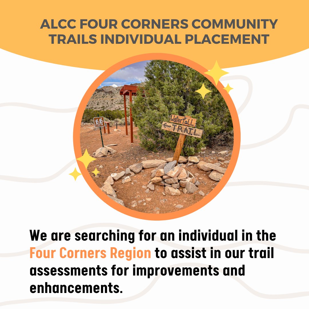 COPE_Program's tweet image. In collaboration with Ancestral Lands Conservation Corps, we are searching for an individual in the Four Corners Region to assist in our trail assessments for improvements and enhancements.
 
Apply here: ow.ly/tBvg50Kc0gZ