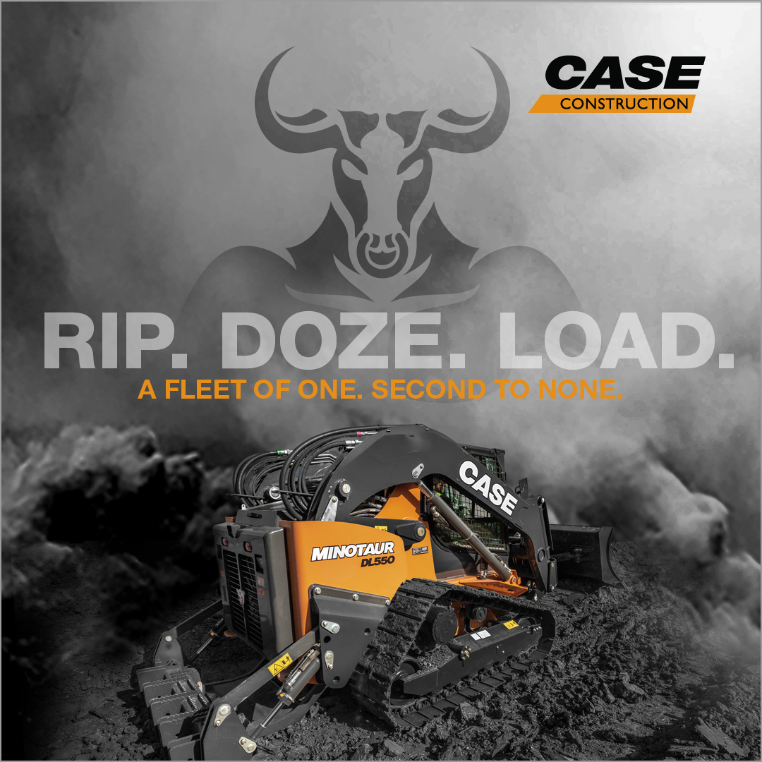 CaseCE's tweet photo. ICYMI, the CASE Minotaur DL550 has arrived. Part loader. Part dozer. All beast. Head to https://t.co/C5RwgWHKdP and learn more about how you can transform your operation and dominate the jobsite.
#minotaurdl550 #compactdozerloader #heavyequipment #casece https://t.co/j87OcdwWpH