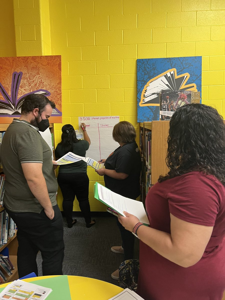ScienceJessicaF's tweet photo. Amazing 3rd, 4th, and 5th grade teachers unpacking the Science TEKS for instructional planning in @EISDofSA! #EISDScience https://t.co/GRhUKjf4ko