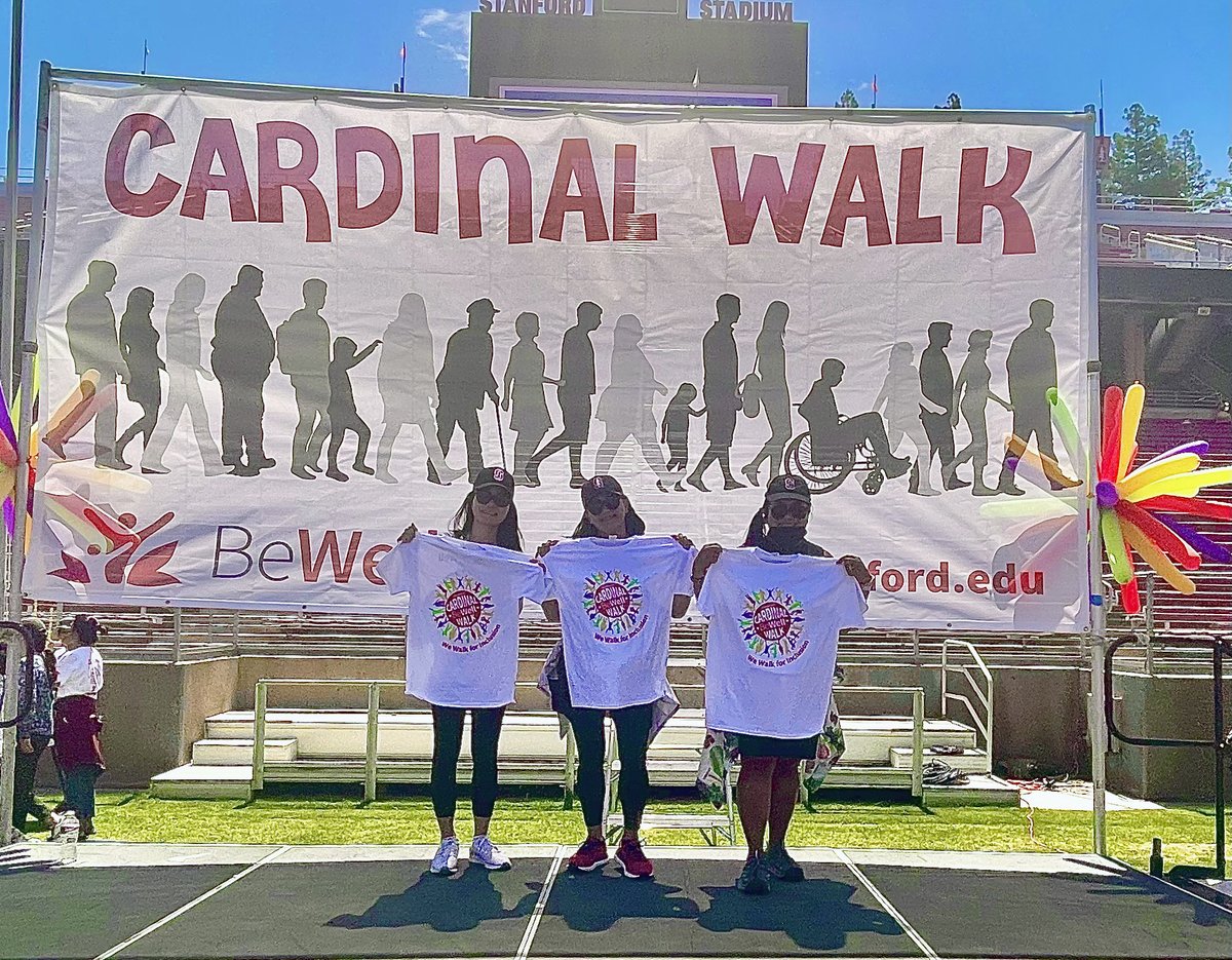 StanfordNsurg's tweet photo. Staff members from Neurosurgery  participated in the "Cardinal Walk"— an  annual celebration of wellness that encourages Stanford faculty and staff to engage in a moment of self-care and dedicate time to their own well-being. #CardinalWalk #StanfordBeWell #Wellness https://t.co/9dwxftJtry
