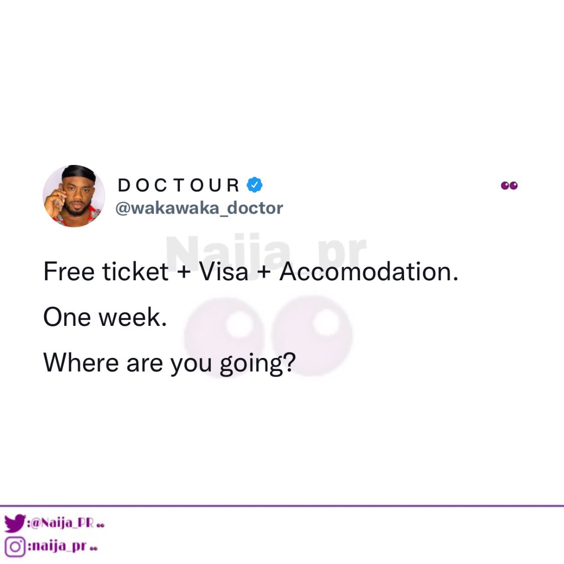 Naija_PR's tweet image. Where will you go?👀