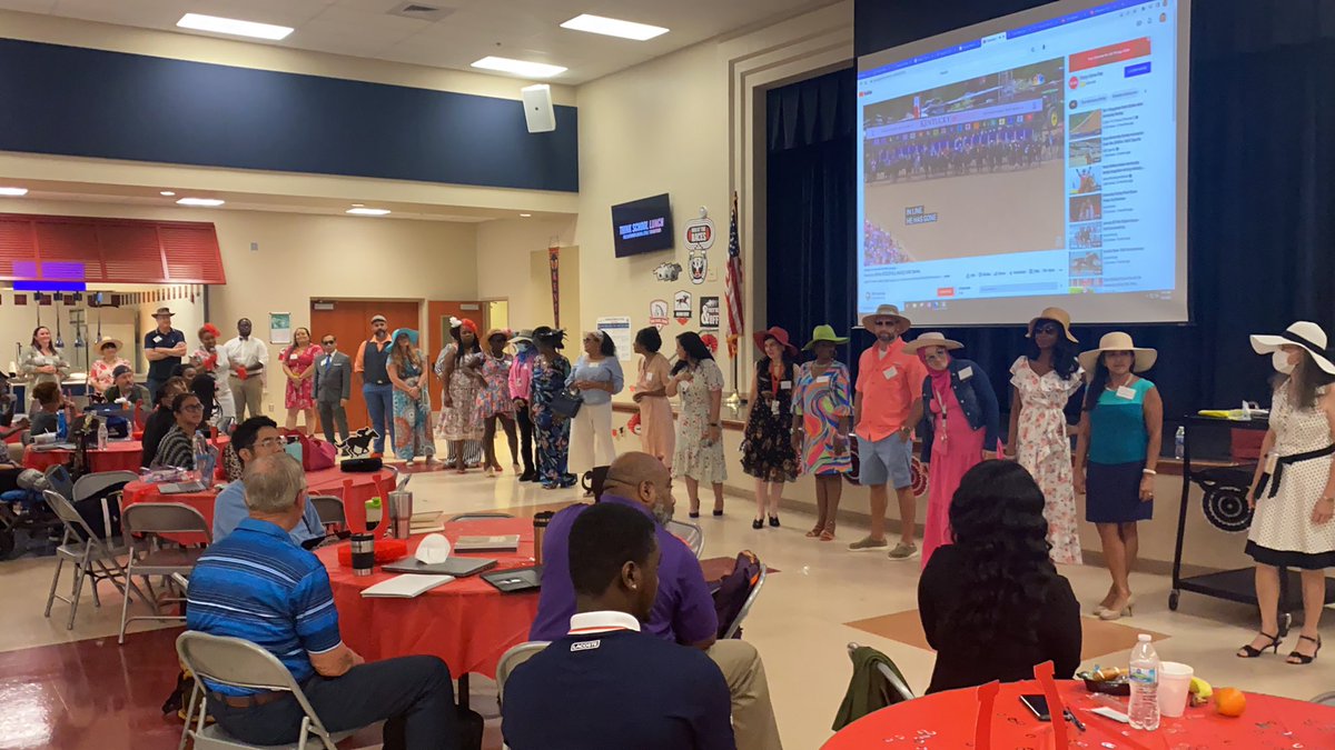 The Congress Cougars are off to the Races....Full STEAM Ahead! Our Administration and faculty celebrated our gains Derby style. #RichStike @pbcsd @HowardHepburn