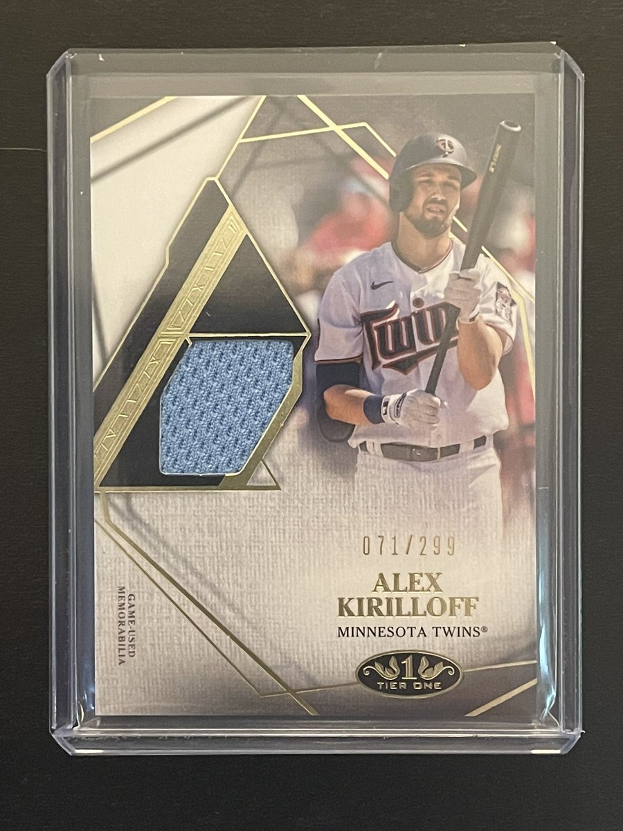 Let’s send #MNTwins Alex Kirilloff and his wrist some good vibes.

Here’s his 2022 <a href="/Topps/">Topps</a> Tier one relic.

RT for a chance to win it. Must be following to win.