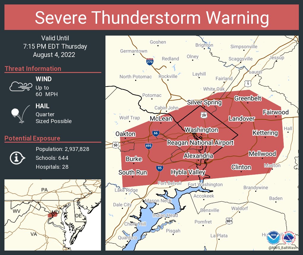 City of Fairfax, VA on Twitter "RT NWS_BaltWash Severe Thunderstorm