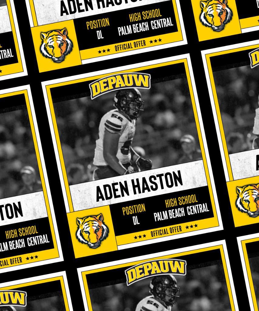 After a great conversation with <a href="/CoachRutledge76/">Coach Rutledge</a> I am blessed to receive my first offer from DePauw University #GoTigers 💛🖤 <a href="/CoachT_22/">Kevin Thompson</a> <a href="/CoachAMcCrory/">Austin McCrory</a> <a href="/DePauwAthletics/">DePauw Tigers</a> <a href="/coachhaston1/">Henry Haston</a> <a href="/CoachQueSmith/">Quintin Smith</a> <a href="/coachjeff26/">Coach Celestin</a> <a href="/pbcathletics/">Bronco Athletics</a> @PbcCoachBlas