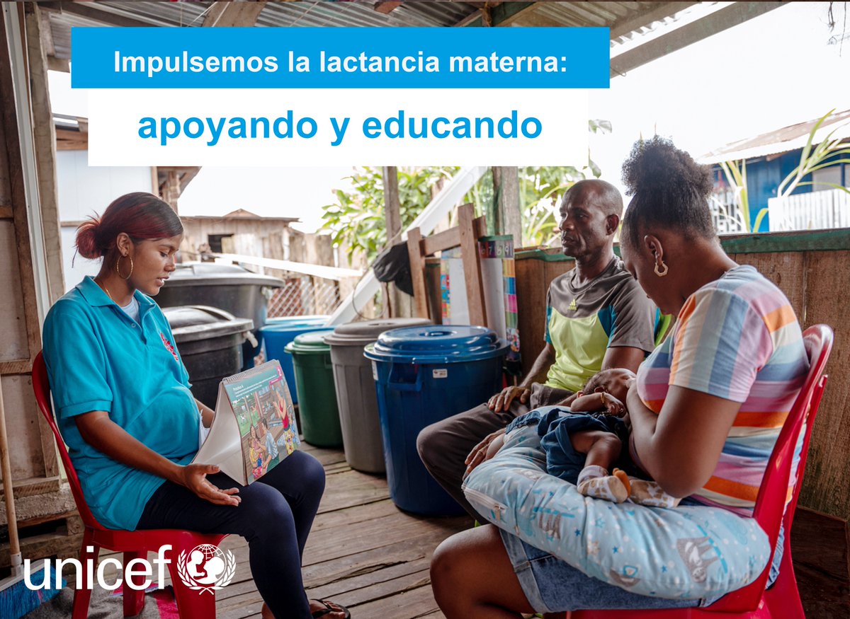 UNICEFColombia's tweet photo. Para Andrea, #ApoyarLaLactanciaMaternaEs explicar a las familias 👨‍👩‍👧‍👦, que gracias a la lactancia materna se fortalecen las defensas de los niños y niñas fortalecen y se previene tanto la desnutrición como la obesidad. https://t.co/JjL6hmq74U
