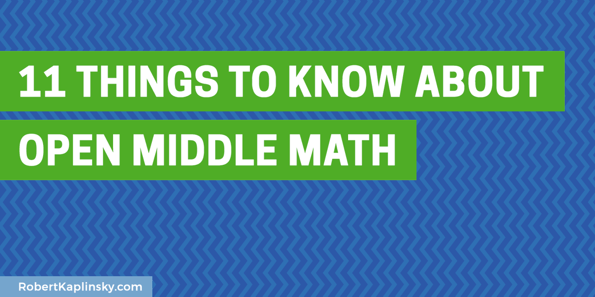 robertkaplinsky's tweet photo. If you're looking to grow professionally this year, I wrote a blog post to tell you more about my book: Open Middle Math. The blog has 3 sections: what you can expect, what it isn't, &amp; why it may be different from other PD books
https://t.co/UYI9SvKSwA #iteachmath #OpenMiddleBook https://t.co/qju4PXzEfn