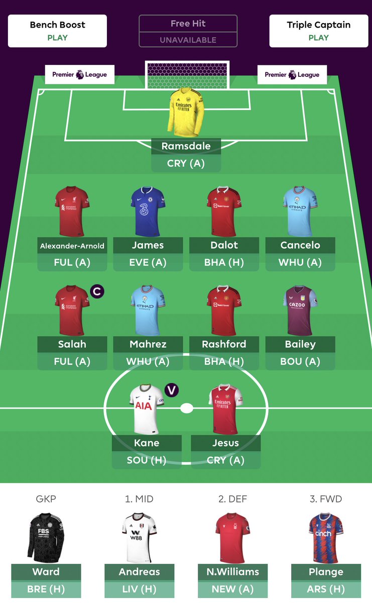 GambitFPL's tweet photo. I think I’m set… any last thoughts?

#FPL #FPLCommunity https://t.co/nj031ejFck