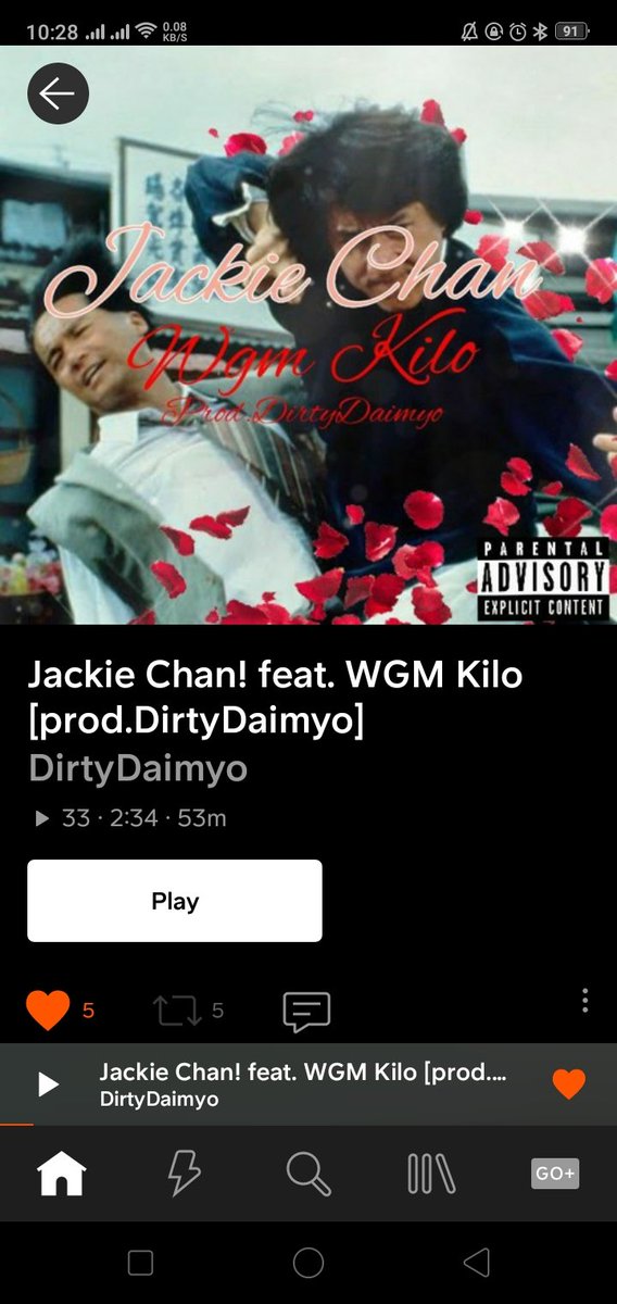 officialdaimyo's tweet image. On SoundCloud now go stream!
Listen to Jackie Chan! feat. WGM Kilo [prod.DirtyDaimyo] by DirtyDaimyo on #SoundCloud
soundcloud.app.goo.gl/PKCtB