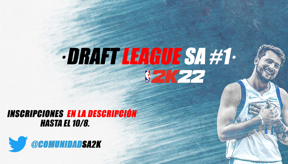 Finalizando este #NBA2K22, haremos un DRAFT LEAGUE#1 de 5x5 en PRO-AM. Con el fin de preparar a nuevos jugadores para el modo Competitivo de 2K. 

10 Capitanes se encargaran de Draftear su Team. 

Llego el momento de demostrar el potencial que hay en SA.

Link en la Bio❤️&amp;♻️.