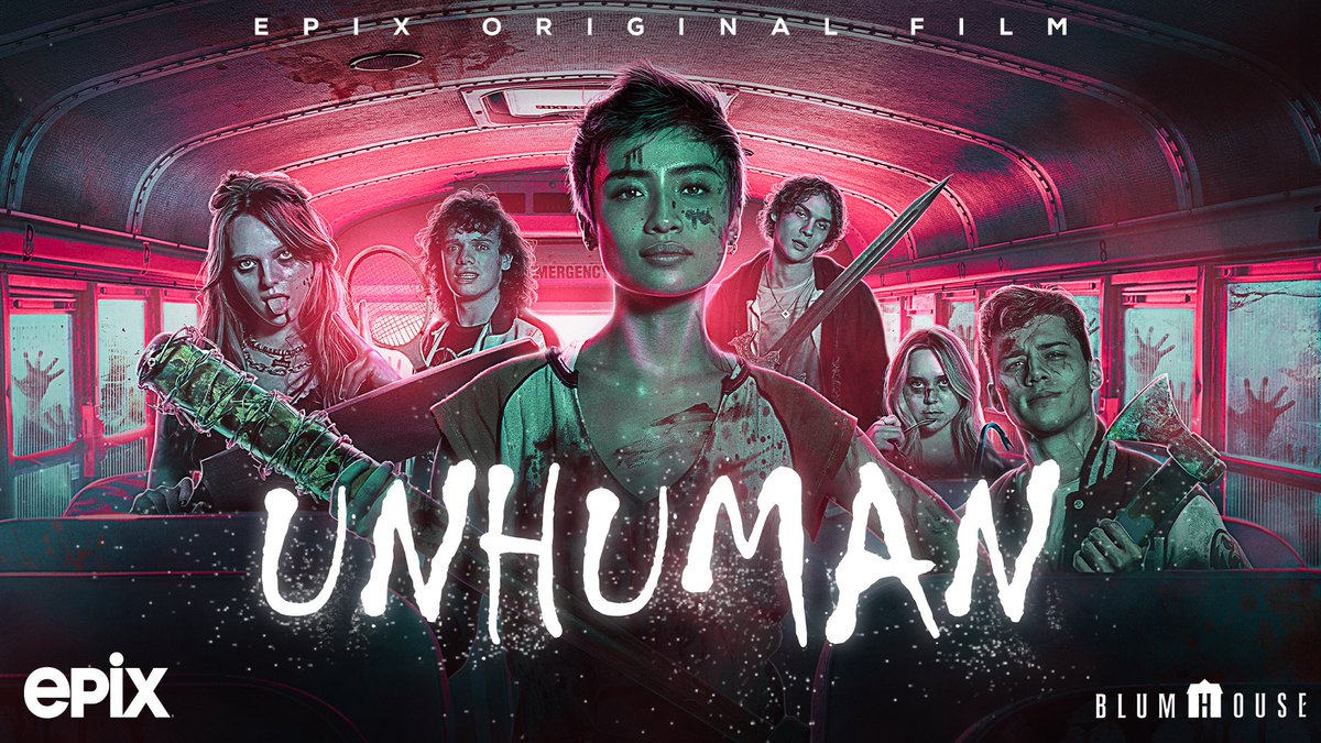 mgmplus's tweet photo. Whether you're ready or not...they're coming. The thrill of #Unhuman from @blumhouse is streaming now on #EPIX. https://t.co/U9usUqGdTB
