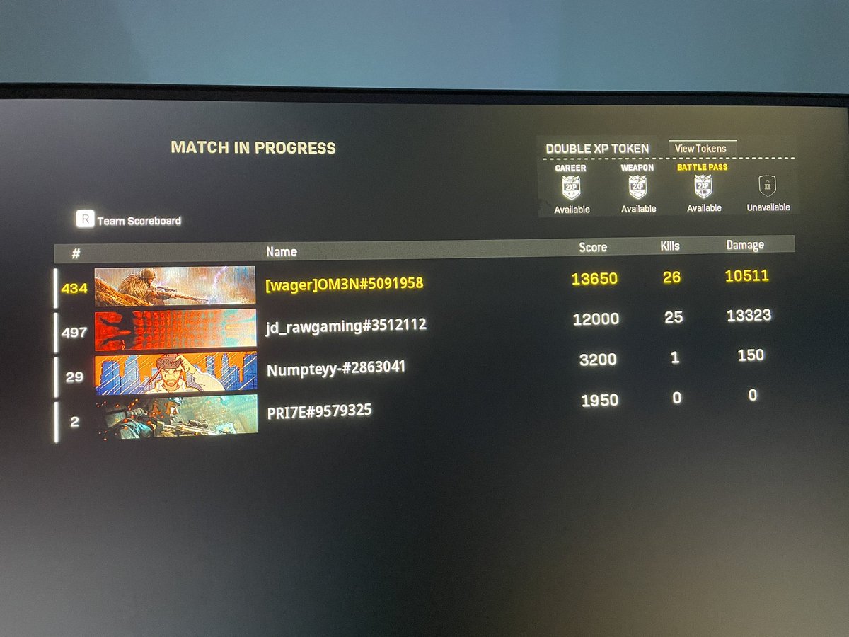 omenactual's tweet photo. We thought these two kids were trolling till we found out at the end of the game it was a survival not a kill race lmao thank god we won the game 🤣 @jd_crouch #warzone #CMG https://t.co/H01GntO4nU
