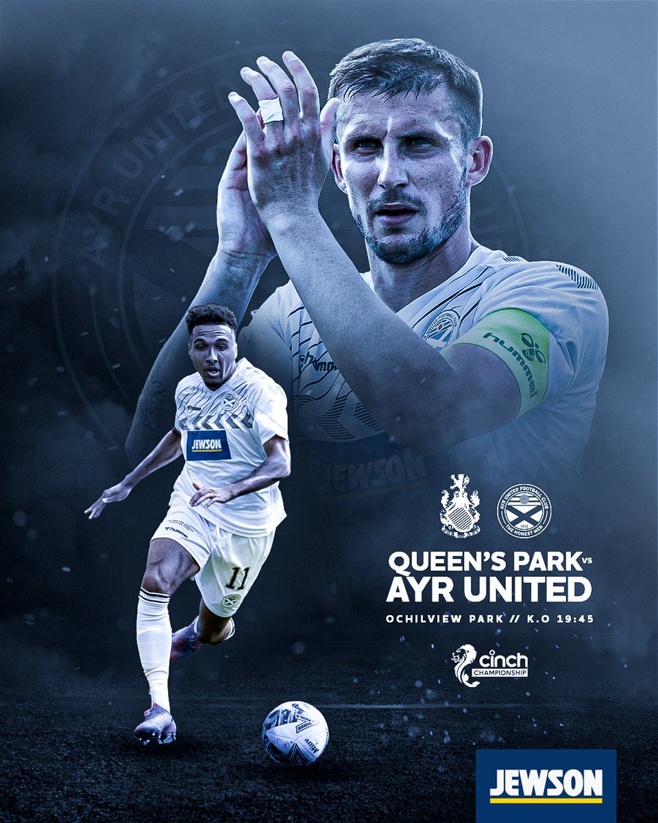 ⚡ 𝗠𝗔𝗧𝗖𝗛𝗗𝗔𝗬! ⚡

🆚 <a href="/queensparkfc/">Queen's Park FC</a> 
🏆 Cinch Championship
📍 Ochilview Park
⌚ 19:45 (BST)

#WeAreUnited