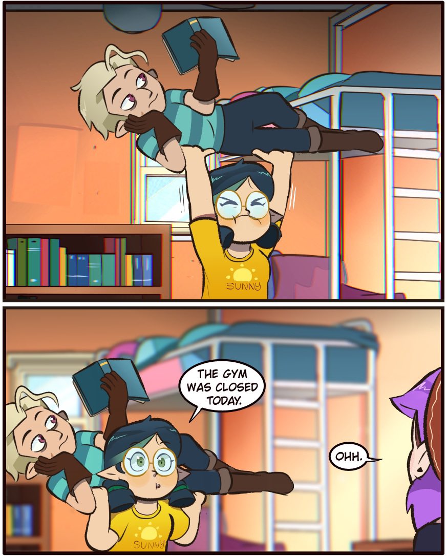 MoringmarkMark's tweet photo. Gym at Home #TheOwlHouse #toh https://t.co/6hLXNxudCZ