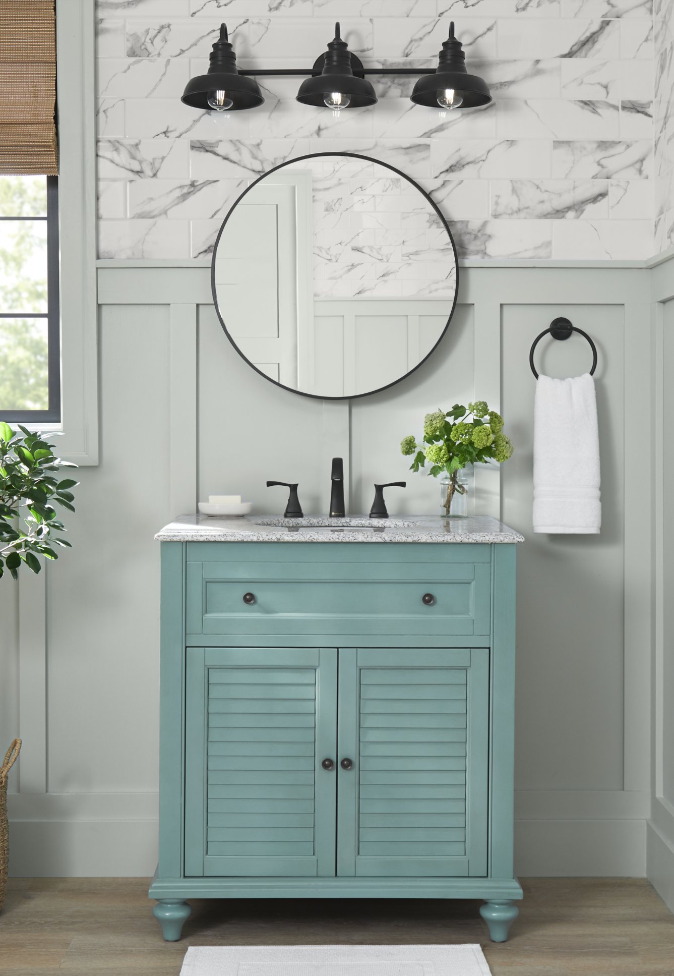 The Home Depot on Twitter: "Let’s talk small bathrooms. It doesn't take ...
