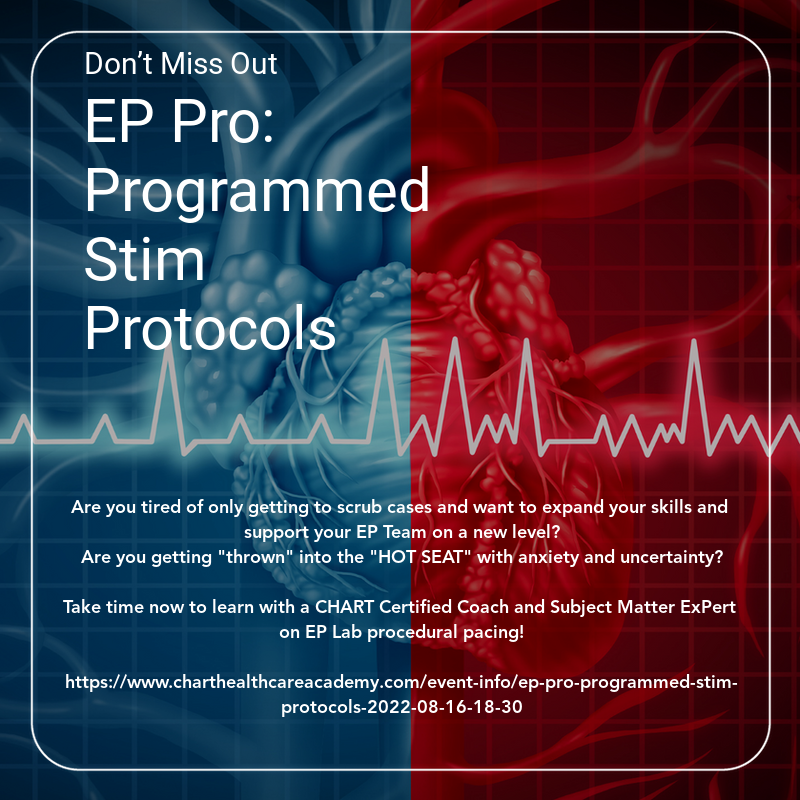 ChartAcademy's tweet photo. Learn to #pace EP Studies!
Joe Giron takes you through Programmed Stim Protocols. EP is easier with a great Coach. EP basics to Advanced concepts.
https://t.co/sRpLS1eJJR
#CHART #joinCHART #cardiology #EPeeps #programmedstim #EPcourse #learnEP #StimProtocols #EPlab #EPteam https://t.co/O0tkePp5fd