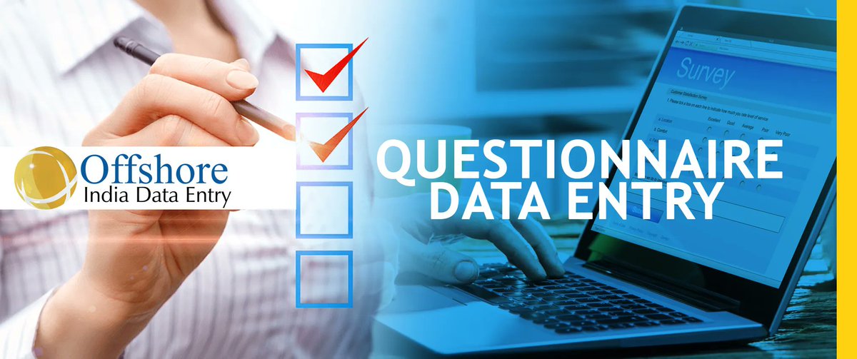 OffshoreBPO's tweet image. Offshore India Data Entry makes advanced technology and infrastructure to execute a flawless questionnaire data entry services.
Read more: offshoreindiadataentry.com/questionnaire-…
Email us: support@offshoreindiadataentry.com
#dataentry #questionnairedataentry #dataentryservices #surveydataentry