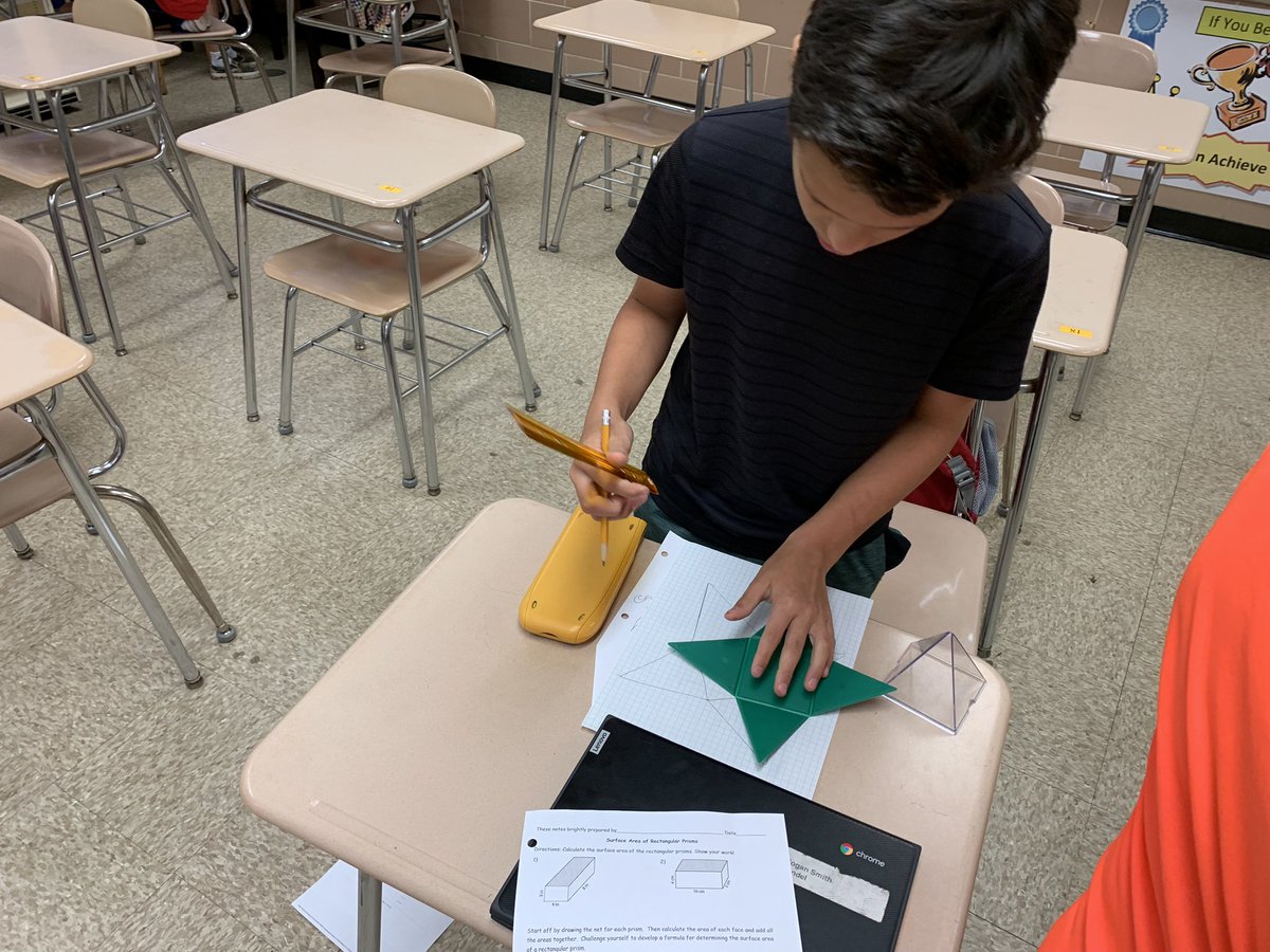 j_eisenberg87's tweet image. #megamath students @CatonsvilleMS examine nets of three dimensional geometric figures to develop formulas for surface area @BCPSMATH #handsonlearning #collegebound #planningwithfuninmind