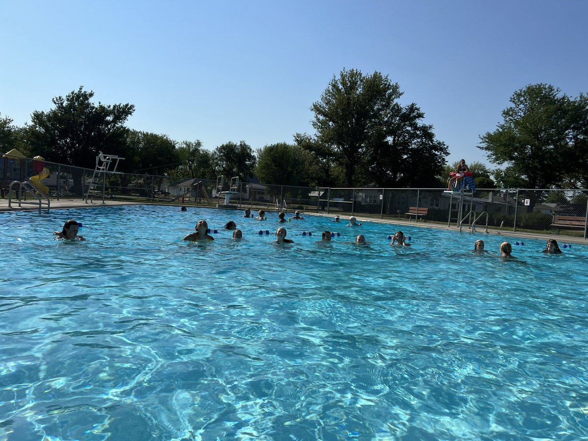 Ended conditioning week with a night at the pool! #togetherweareone