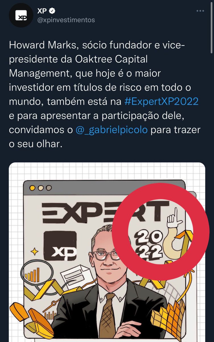 kimpaim's tweet photo. XP apaga tweet com mensagem subliminar de apoio a Lula.

A turma do Benchimol fez o "L 2022" sem a menor vergonha? https://t.co/hOJW1UKfFS