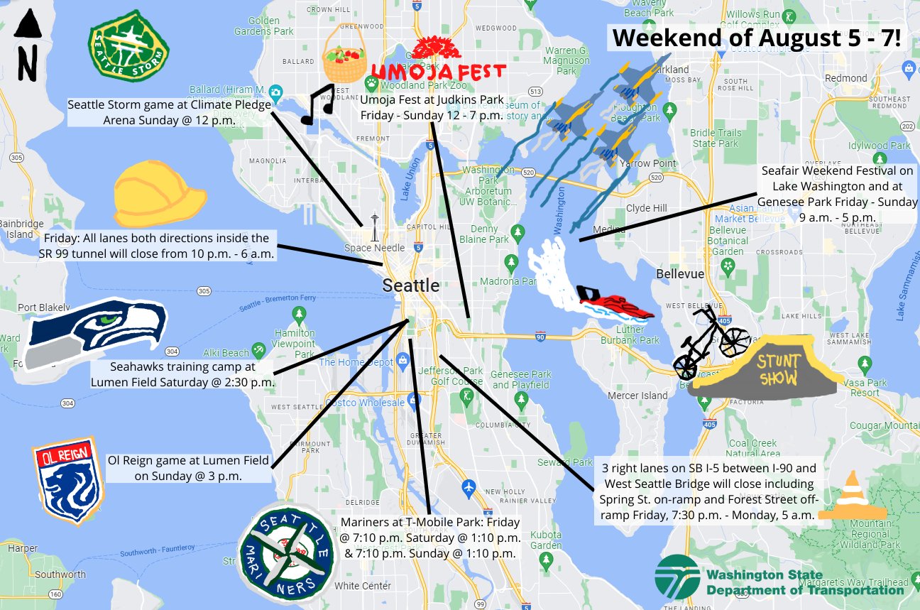 WSDOT Traffic on Twitter "Did someone say.. paint maps? 🗺️ We've got a