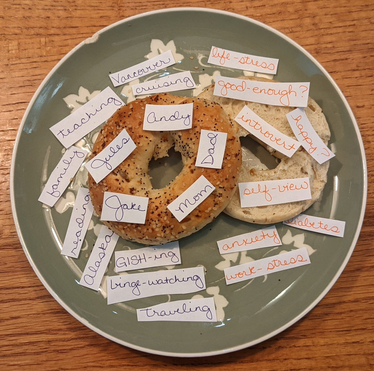 The Most Everything Bagel That Ever Was (with my loves and fears - what makes me, me)! Inspired by #EverythingEverywhereAllAtOnce and the illustrious #GISH @jamieleecurtis <a href="/IAmJamesHong/">James Hong</a> <a href="/HarryShumJr/">Harry Shum Jr</a> <a href="/dunkwun/">Daniel Kwan</a>