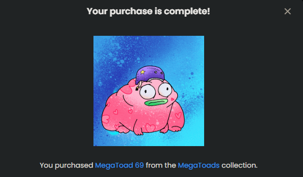 ARNIE81ETH's tweet photo. Sup,
Check out this THICC BOI ๐ธ69 DUDE!๐คฃ
#MegaToad #NFT @RealSupDucks https://t.co/1tLsTrj6eL