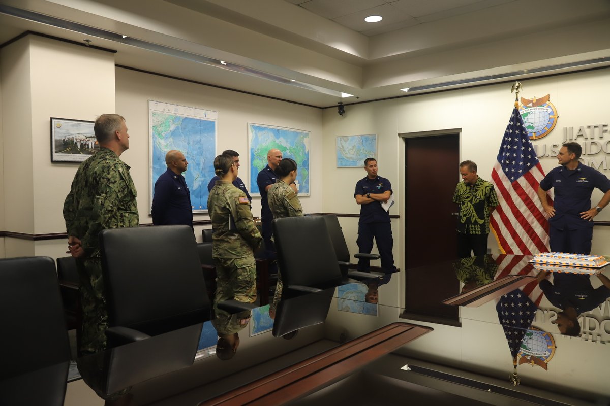 JIATFWest's tweet photo. Happy 232nd Birthday @USCG!🎉#USCG supports our #FriendsPartnersAllies in #counternarcotics efforts to maintain a #FreeAndOpenIndoPacific. 

@INDOPACOM #232SemperParatus #CGBirthday #Tomorrowlooksdifferent  #CGJoinUs https://t.co/5QpZYF7H69
