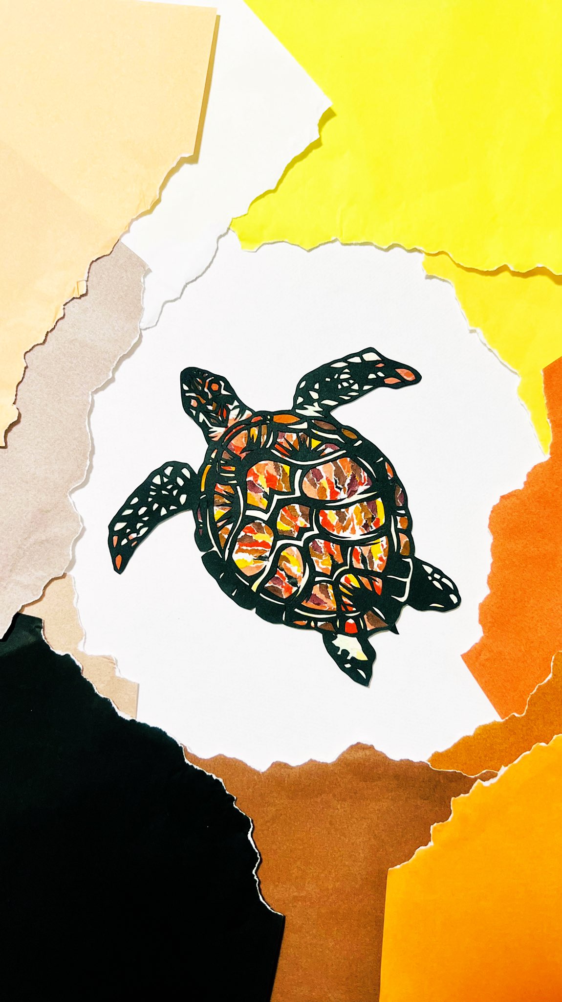 【原画】ウミガメの旅立ち ウミガメ 海亀 海 カメ 絵画 原画 アート turtle 現代美術 現代
