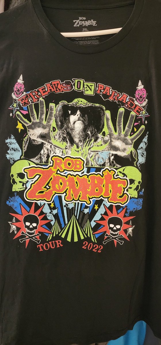 🧟‍♂️NEW🧟‍♀️ #Metal shirt of the night. #RobZombie #freaksonparadetour