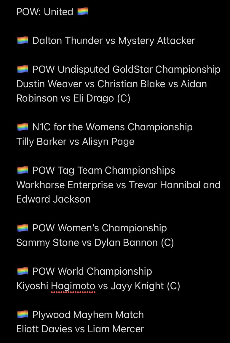 POW_2k's tweet photo. Uh so hey… we are 48 hours away from this event and well… why not give you the card…. HERE IS THE MF CARD FOR POW:UNITED!

@EdwardJackson2k @Burgergod1123 @SammyStone91 @the10among4s @POWERJPN @JayyWithAG @EliottDaviesCAW @THELiamMercer https://t.co/ZhzNJ94U7E