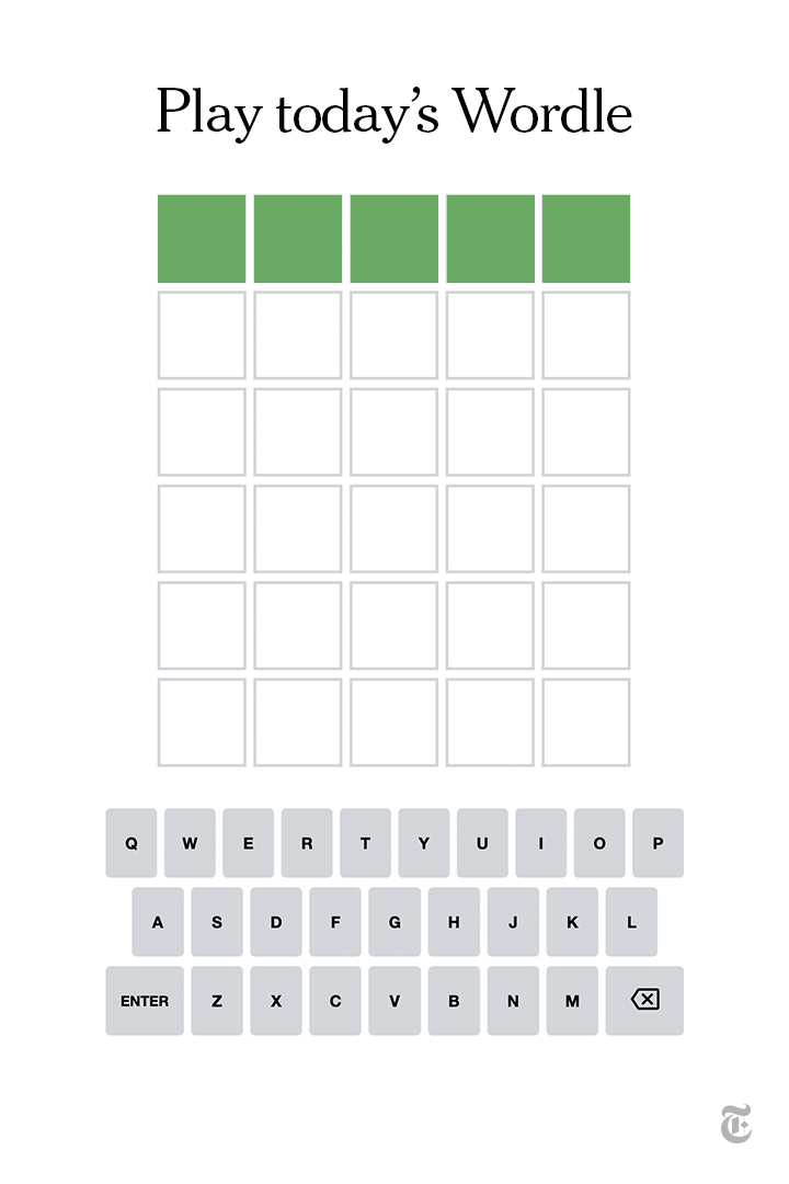 nytimes's tweet image. COYLY was the past week's hardest Wordle answer. Average guesses: 4.93, with 7.84% solving in three or fewer.

🟨🟩 Have you solved Wordle today? 🟨🟩 nyti.ms/3bteQxK