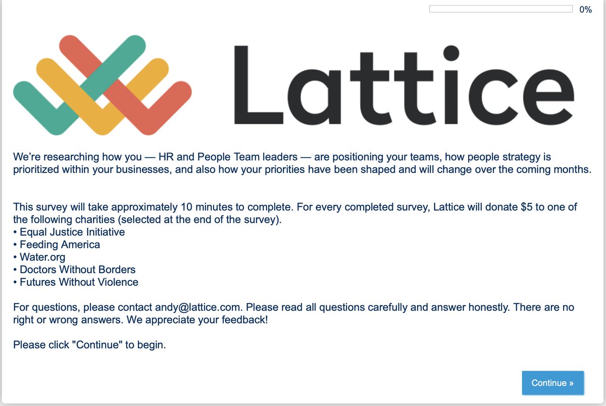 DOsunsade's tweet photo. @LatticeHQ for the win here. I love, love, love how you're incentivizing your customers to take this survey. Well done!
#walkthetalk
#livingyourvalues https://t.co/o0GGZakJHR