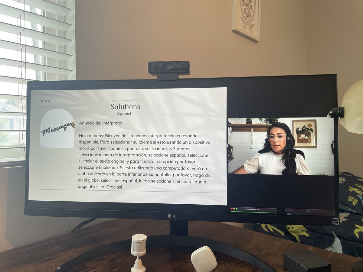 Mary Hernández-Castellanos providing some great solutions and reminders when it comes to Remote Simul! #edutalk #aaiteproud #int #xl8