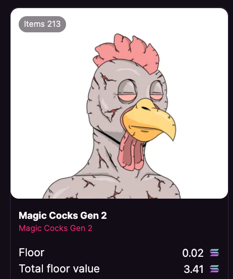 FLOOR IS LOW RIGHT NOW ONLY <a href="/MagicCocks/">MAGIC COCKS</a>  
MY FELLOW COCKS SHOW ME YOUR BAGS!