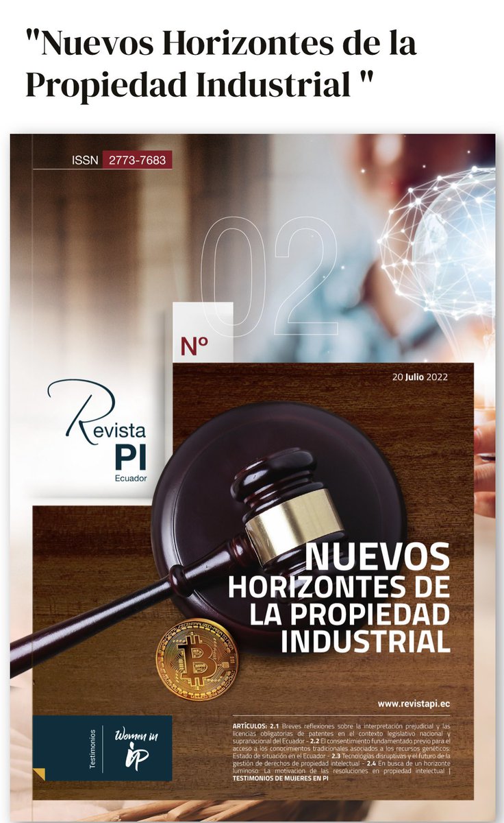 Compartimos la edición No. 2 de la Revista PI, un producto de la AEPI 

Pueden visitar el sitio web revistapi.ec
