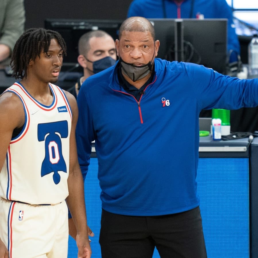 Doc Rivers on Tyrese Maxey: 

“He's the most impressive young player I've ever had in 21 yrs of coaching. His work ethic is beyond belief... He called 2 wks ago bc he went on a vacation... the first vacation he'd ever been on in his life.. He asked what do you do on vacation?” 😂