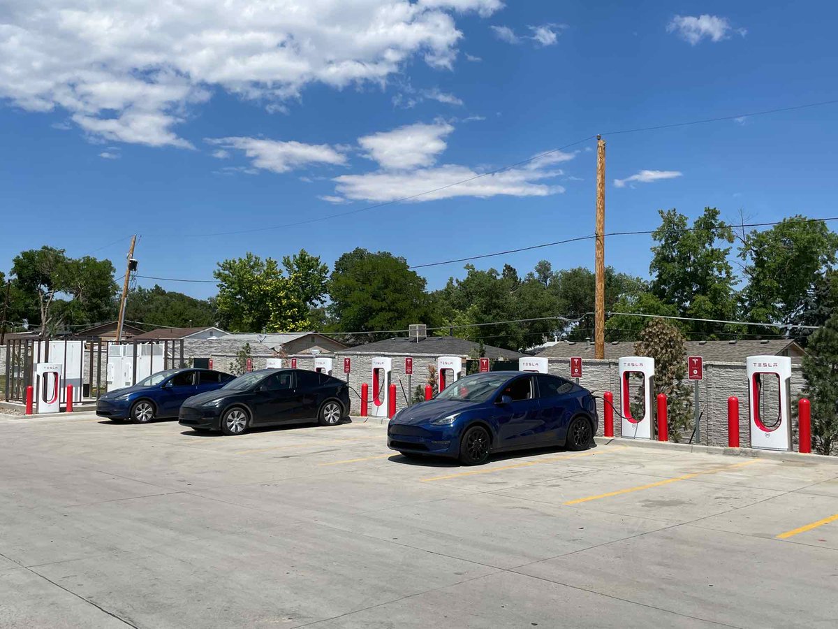 New Tesla Supercharger: Westminster, CO (8 stalls) tesla.com/WestminsterCOs…