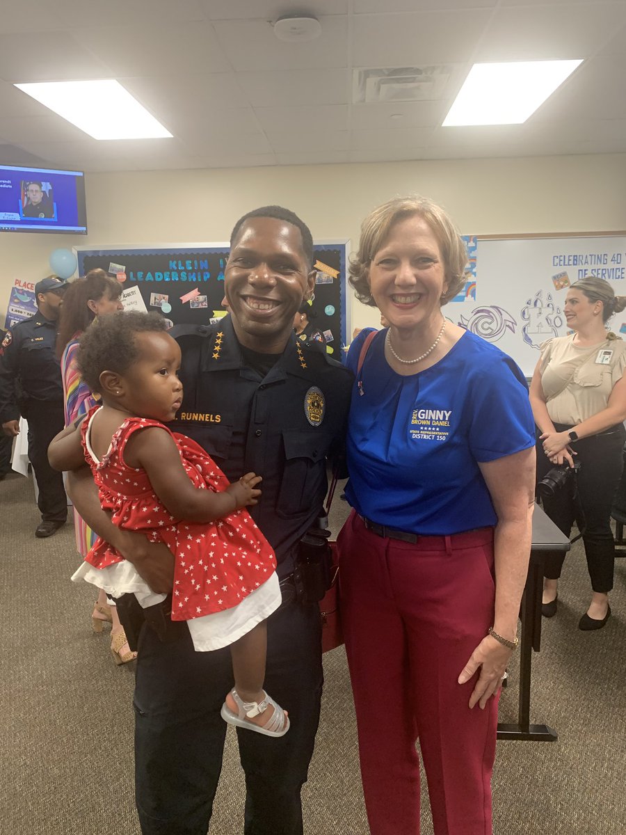 txfeministgbd's tweet photo. Congratulations @MarlonRunnels as our new Police Chief for @kleinisdpd! Honored to meet some of the @KleinISD peace officers yesterday. #txhd150isdpolicestrong https://t.co/BUqGYM05Qi