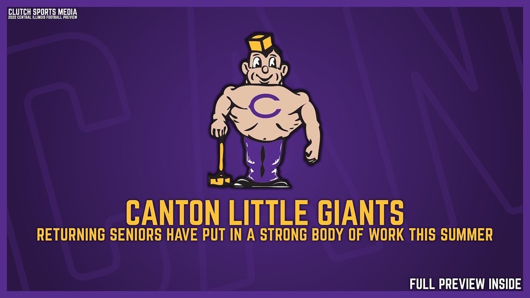 ClutchSportsIL's tweet photo. Next up in our football season preview: Don’t sleep on Canton, who boasts one of the strongest senior classes in the Mid-Illini Conference. 

The Little Giants start the season against Eureka in what’s sure to be an exciting tilt. #ClutchUp https://t.co/6oCX2H35Yf