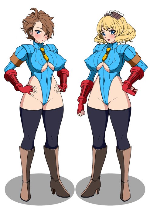 黒江姉妹並べておきました。
単体での立ち絵もあるよ!

アカネさまはアスマくんに合わせる都合でいつものロングヘアじゃなくてショートにしてあります。 