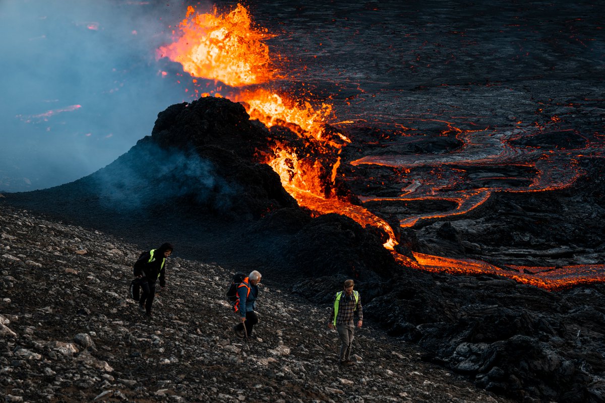 chrisburkard's tweet photo. The citizens of Iceland are no strangers to volcanic activity. Eruptions frequent the country since it is located between the North American and Eurasian Tectonic plates. 
Shot on Assignment for @NatGeo https://t.co/pCGuJp3u5k