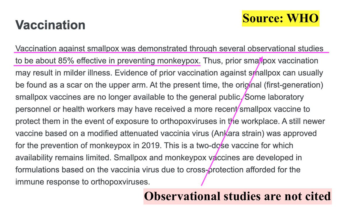 organichemusic's tweet photo. Most people who received the smallpox vaccine did so over 50 years ago!  So how “protected” are they, really?

CDC and WHO state that the smallpox vaccine is 85% effective in preventing MPXV, but they also acknowledge boosters are needed after 3 yrs.
https://t.co/I5vMqWiunn https://t.co/afnGHNzWkc